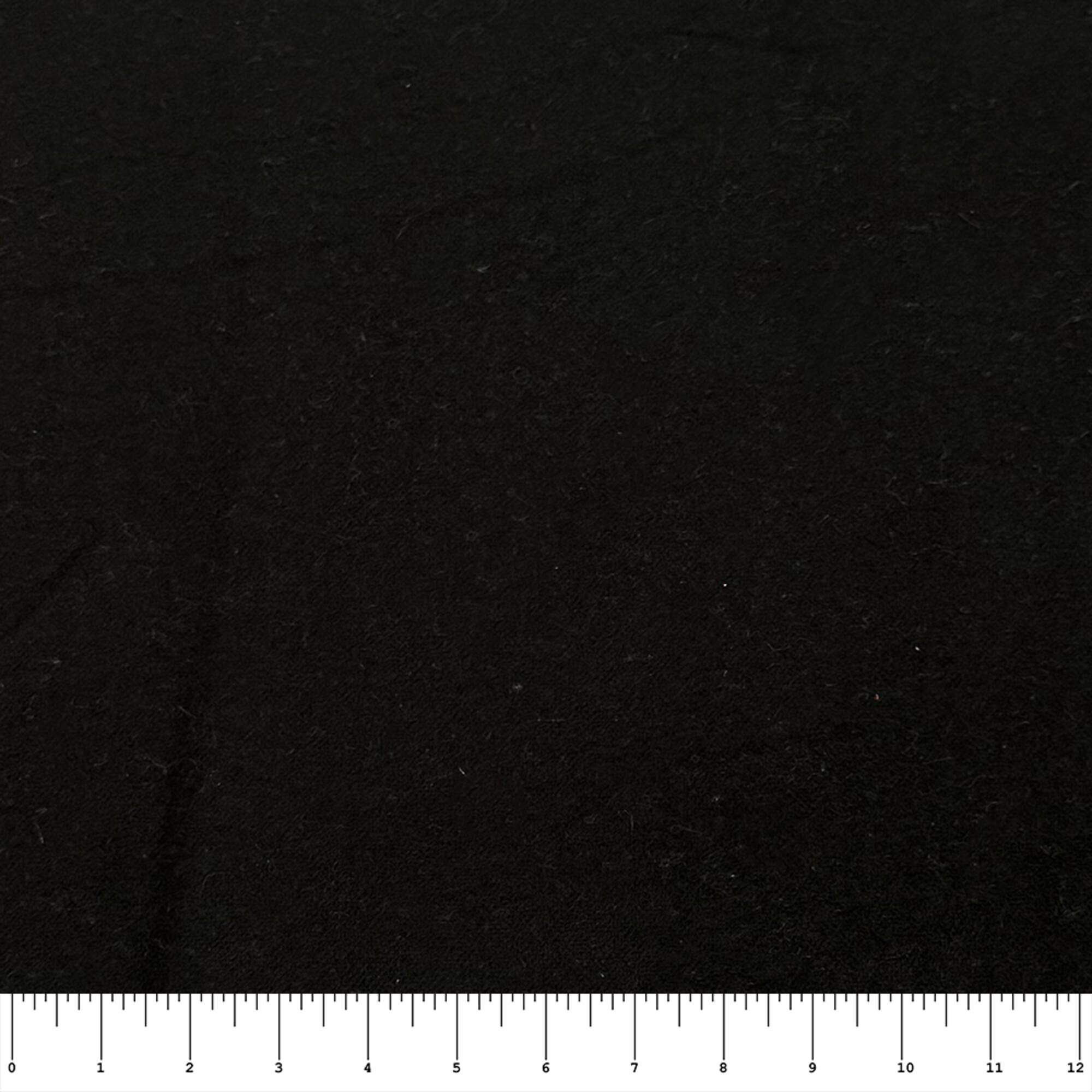 Feldman Black Solid Cotton Flannel